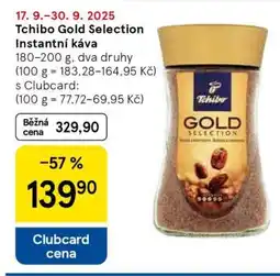 Tesco Tchibo Gold Selection Instantní káva nabídka