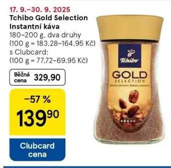 Tesco Tchibo Gold Selection Instantní káva nabídka