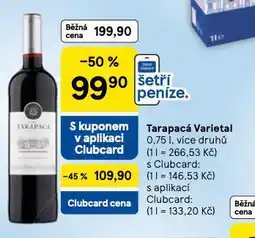 Tesco Tarapacá varietel nabídka