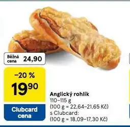 Tesco Anglický rohlík nabídka