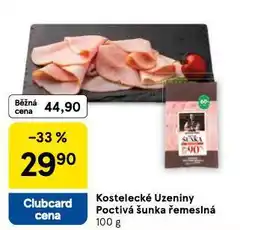 Tesco Kosteleceké uzeniny poctivá šunka řemeslná nabídka