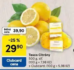 Tesco Citróny nabídka