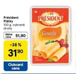 Tesco Président plátky nabídka