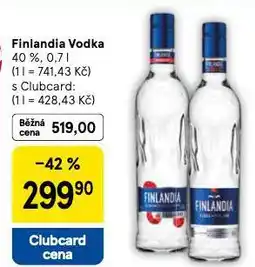 Tesco Finlandia vodka nabídka
