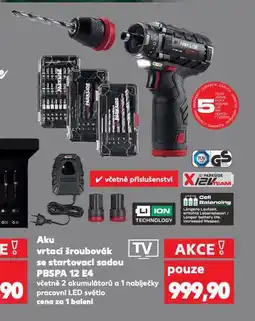 Kaufland Aku vrtací šrouobovák se startovací sadou nabídka