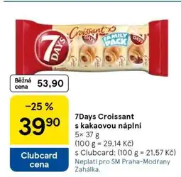Tesco 7Days Croissant s kakaovou náplní nabídka