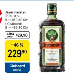 Tesco Jägermeister nabídka