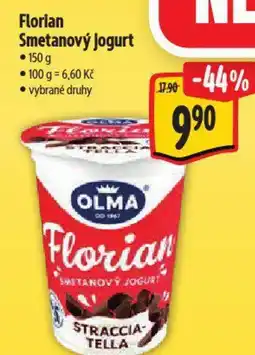 Albert OLMA Florian Smetanový jogurt nabídka