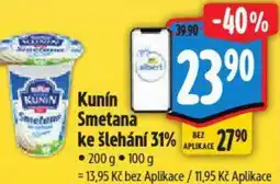 Albert Kunín Smetana ke šlehání 31% nabídka