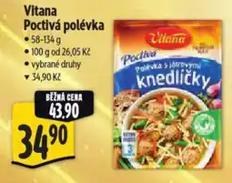 Albert Vitana Poctivá polévka nabídka
