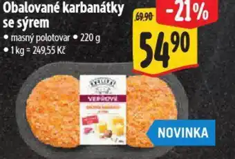 Albert Obalované karbanátky se sýrem nabídka
