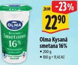 Albert Olma Kysaná smetana 16% nabídka