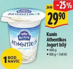 Albert Kunín Athentikos Jogurt bílý nabídka