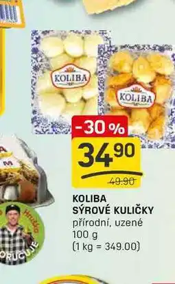 Flop KOLIBA SÝROVÉ KULIČKY přírodní, uzené 100 g nabídka
