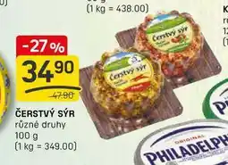 Flop ČERSTVÝ SÝR různé druhy 100 g nabídka