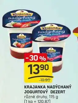 Flop KRAJANKA NADÝCHANÝ JOGURTOVÝ DEZERT různé druhy 115 g nabídka