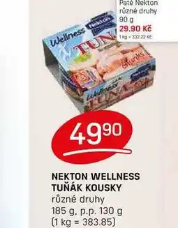 Flop NEKTON WELLNESS TUŇÁK KOUSKY různé druhy 185 g. p.p. 130 g nabídka