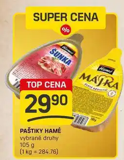 Flop PAŠTIKY HAMÉ vybrané druhy 105 g nabídka