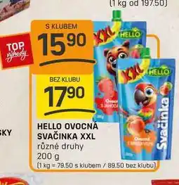 Flop HELLO OVOCNÁ SVAČINKA XXL různé druhy 200 g nabídka