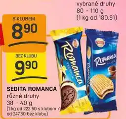 Flop SEDITA ROMANCA různé druhy 38-40 g nabídka