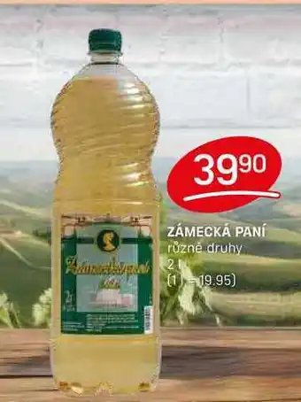 Flop ZÁMECKÁ PANÍ různé druhy 2l nabídka