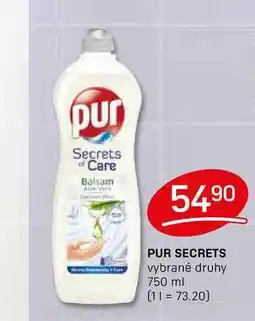 Flop PUR SECRETS vybrané druhy 750 ml nabídka