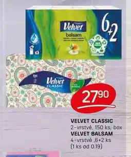 Flop VELVET CLASSIC 2-vrstvé, 150 ks, box nabídka