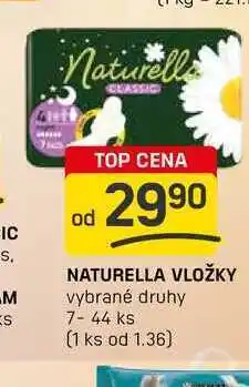 Flop NATURELLA VLOŽKY vybrané druhy 7-44 ks nabídka