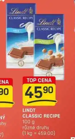 Flop LINDT CLASSIC RECIPE 100 g nabídka