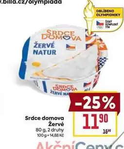 Billa Srdce domova Žervė 80 g nabídka