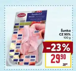 Billa Šunka CZ 95% 100 g nabídka