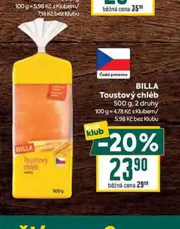 Billa BILLA Toustový chléb 500 g nabídka