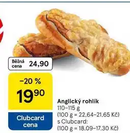 Tesco Anglický rohlík, 110-115 g nabídka