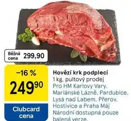 Tesco Hovězí krk podplecí, 1 kg nabídka