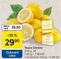 Tesco Tesco Citróny, 500 g, síť nabídka