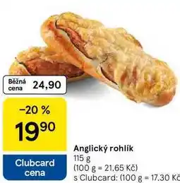 Tesco Anglický rohlík, 115 g nabídka