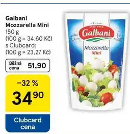 Tesco Galbani Mozzarella Mini, 150 g nabídka