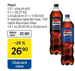 Tesco Pepsi, 1,5 l nabídka