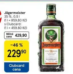 Tesco Jägermeister 35 %, 0,5 l nabídka