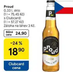 Tesco Proud, 0.33 l nabídka
