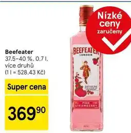 Tesco Beefeater 37.5-40 %, 0,7 l nabídka