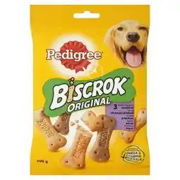 Tesco Pedigree Biscrok Skvěle chutnající sušenky doplňkové krmivo pro dospělé psy 200g nabídka