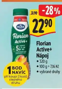 Albert Florian Active+ Nápoj 320 g nabídka