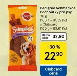 Tesco Pedigree Schmackos Pochoutky pro psy Pedigree, 36 g nabídka