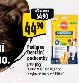 Albert Pedigree Dentální pochoutky pro psy 110 g nabídka