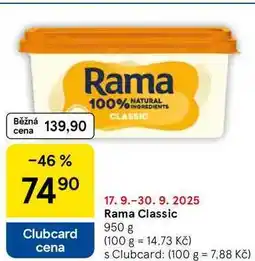 Tesco Rama Classic, 950 g nabídka