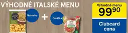 Tesco Výhodné menu těstoviny + omáčka nabídka