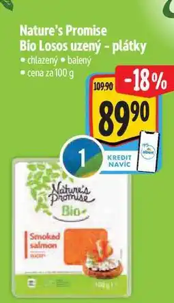 Albert Nature's Promise Bio Losos uzený - plátky 100 g nabídka