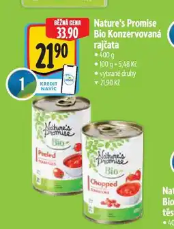 Albert Nature's Promise Bio Konzervovaná rajčata 400 g nabídka