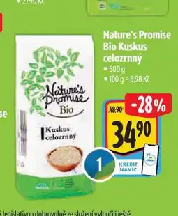 Albert Nature's Promise Bio Kuskus celozrnný 500 g nabídka